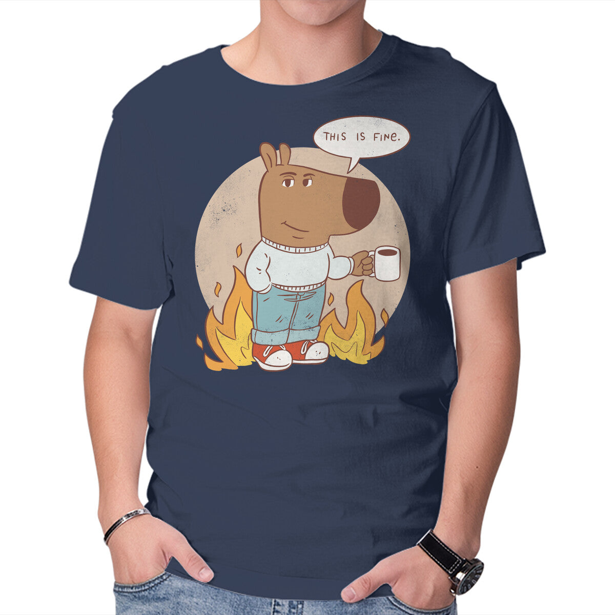 Unisex Crew Neck T-Shirt This Is Chill Graphic Short Sleeve Casual Tee XS