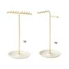 Stylish Metal Necklace and Jewelry Stand Elegant Organizers Portable for Accessories and Watches Home Organization