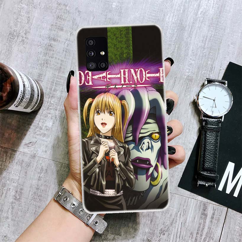 

Чехол для телефона Rem and Misa Death Note с аниме для Samsung Galaxy A12 A22 A32 A42 A52 A72 A51 A71 5G A41 A31 A21 A02S M12 M21 M31 M30S Samsung A71 5G