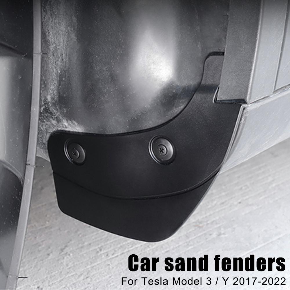 Invisible Mud Fenders For Tesla Model 3 Model Y 2017-2022 Car Modification Mud Flaps 4Pcs/set Front Rear Mudguards Splash