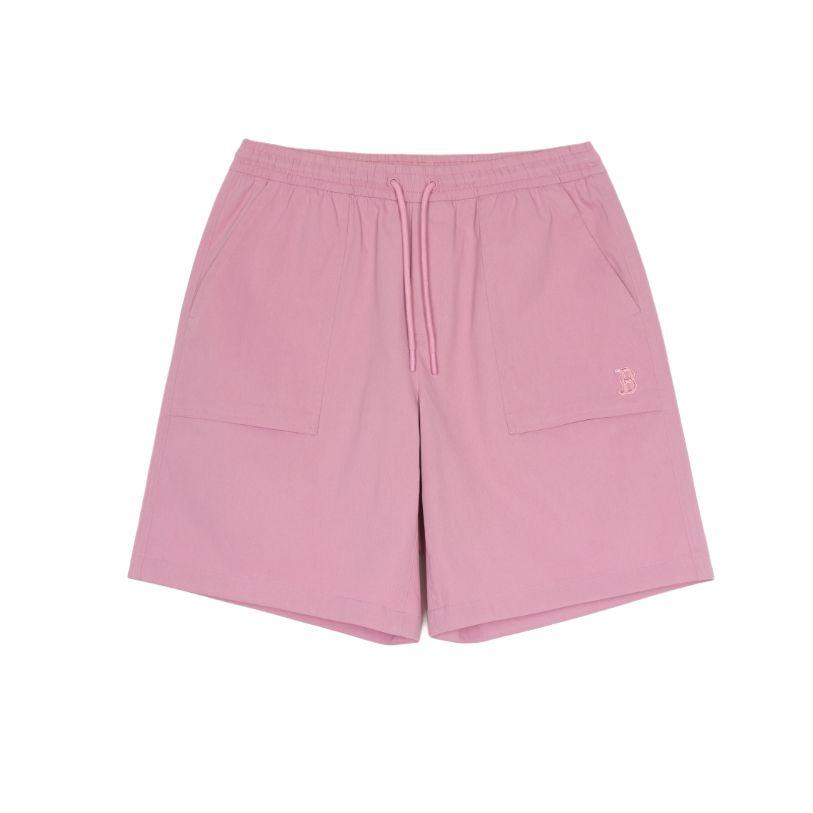 MLB Basic Boston Red Sox Casual Shorts Unisex Hemp Pink 3ASMB0253-43PKP XS