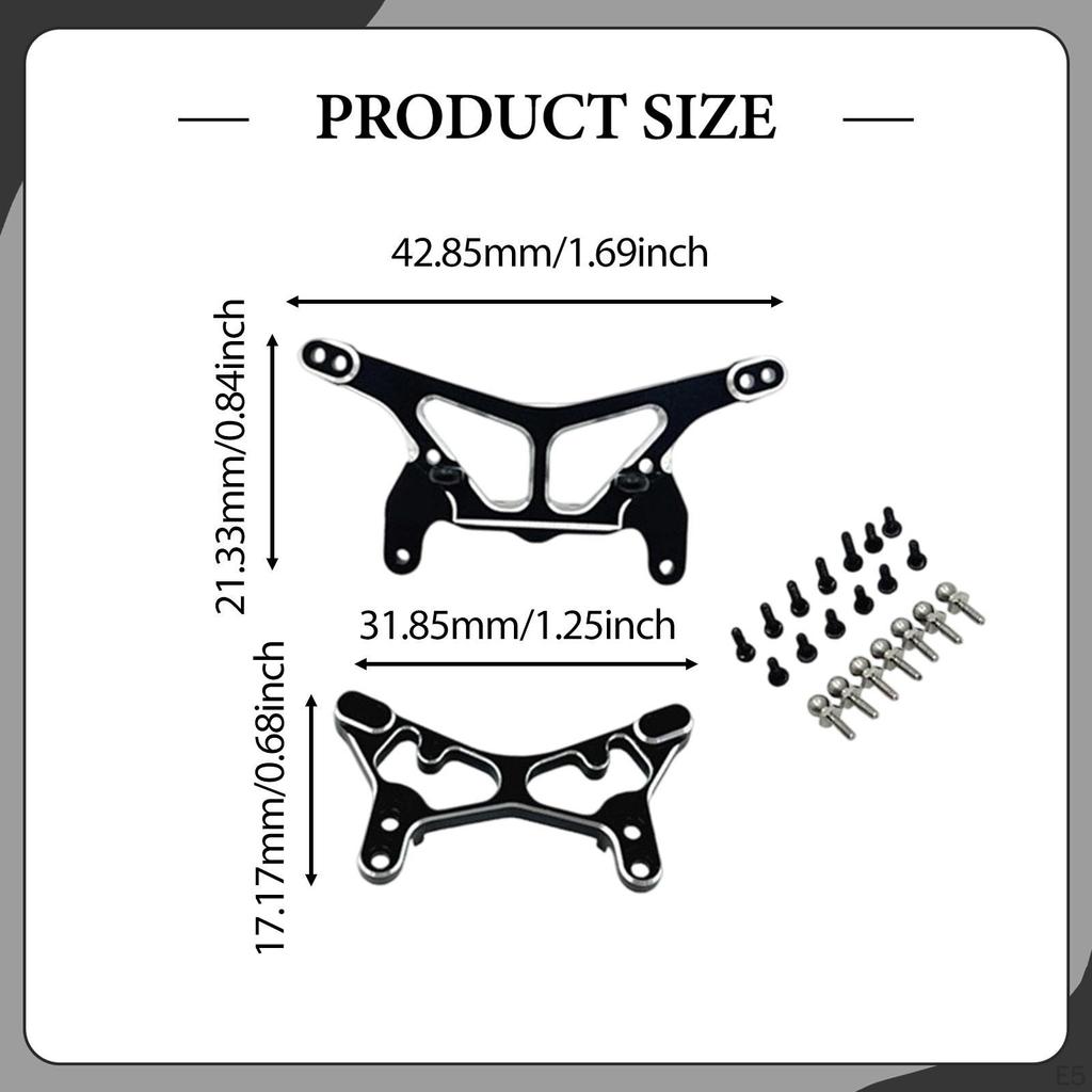 Front & Rear Shock ,RC Car Upgrade Kit, Sturdy ,Replace Parts, Lightweight Mounts Metal for