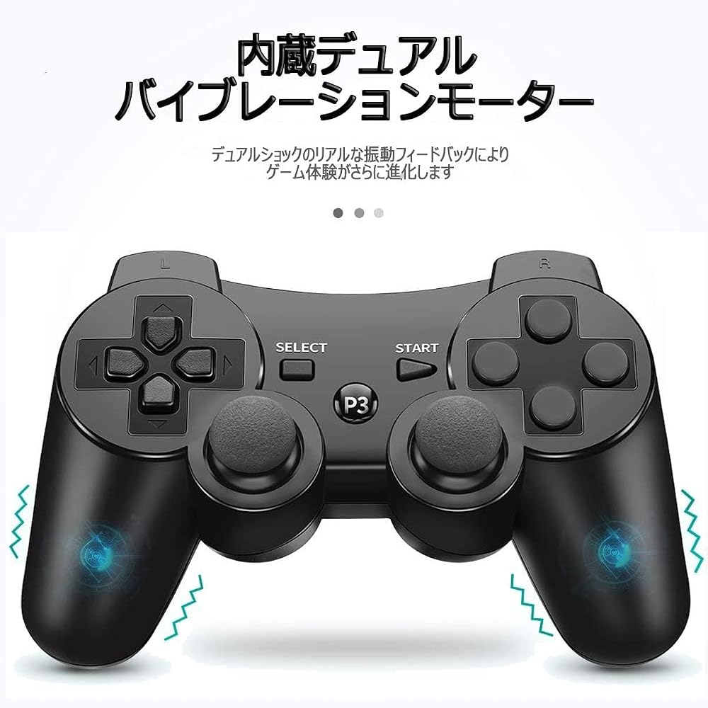 Sony DualShock 3 Wireless Controller Transparent Blue 6-Axis Sensor USB Compatible Gamepad