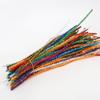100Pcs Bright Silk Chenille Stem Twisted Rod Wool Root Fluffy Bar Iron Wire DIY Handcraft Twisting Decorations Pipe Cleaners Plush