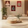 Christmas Tree DIY Painting Xmas Paint-by-Numbers Kit Canvas Paints Included Holiday Themed Painting Set for Adults Festive Home Decor Christmas Gift