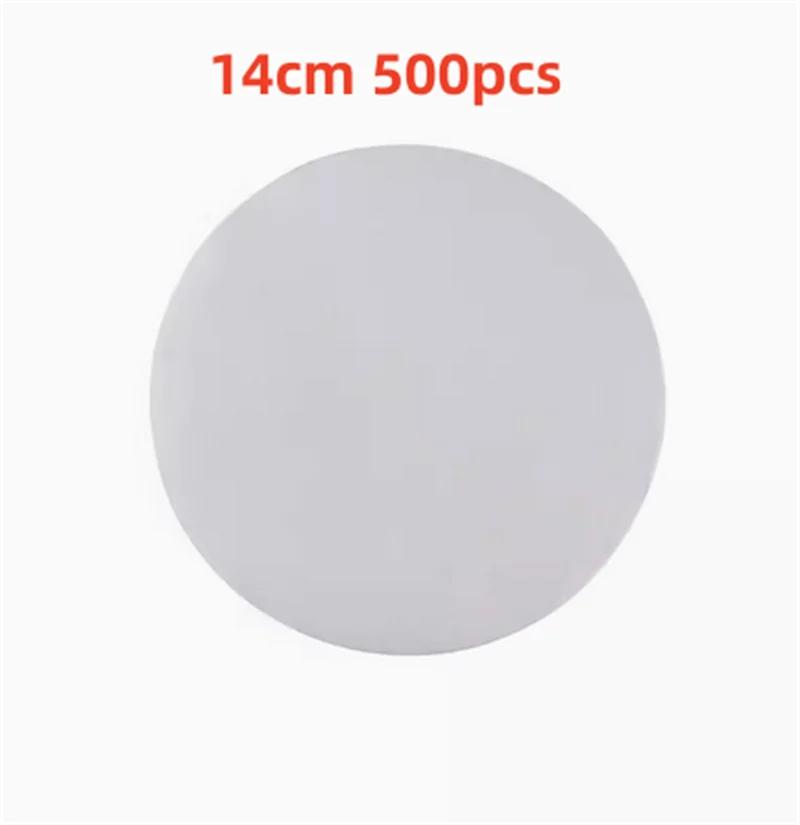 500 buc suqare rotund alb chifle de bambus pentru aburi Căptușeală din hârtie Covoraș antiaderent pentru cuptor Hârtie pentru grătar pentru grătar Hârtie de copt pentru hamburger