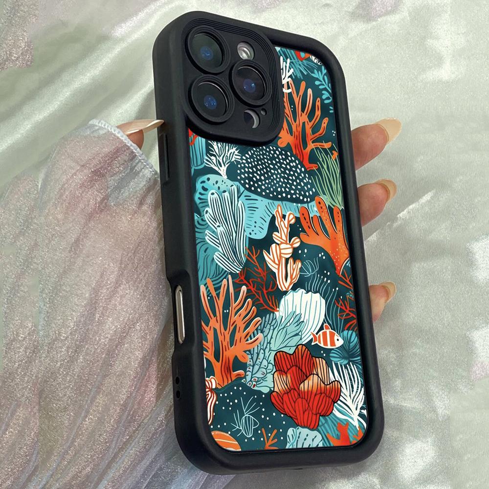 JT536 The Reef Panel for iPhone 17 16 15 14 13 12 Pro Max Samsung S26 S25 Ultra A17 A07 A56 A16 A25 A35 A55 A06 Xiaomi 15T Redmi 15c 14C Soft Case
