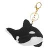 [FOMIYES] Plush Killer Whale Keychain, Made of Soft Plush and Cotton, Durable Bag Charm, Vibrant Colors for Decoration, Small