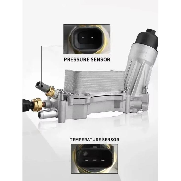 OE:68105583AF 68105583AA Aluminium Motorölfiltergehäuse Kühlersatz für Jeep Grand Cherokee Dodge Charger Journey Ram 3.6L V6