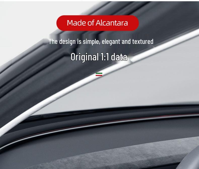 Tesla Model 3 Alcantara Suede Instrument Panel Trim for Interior Modification