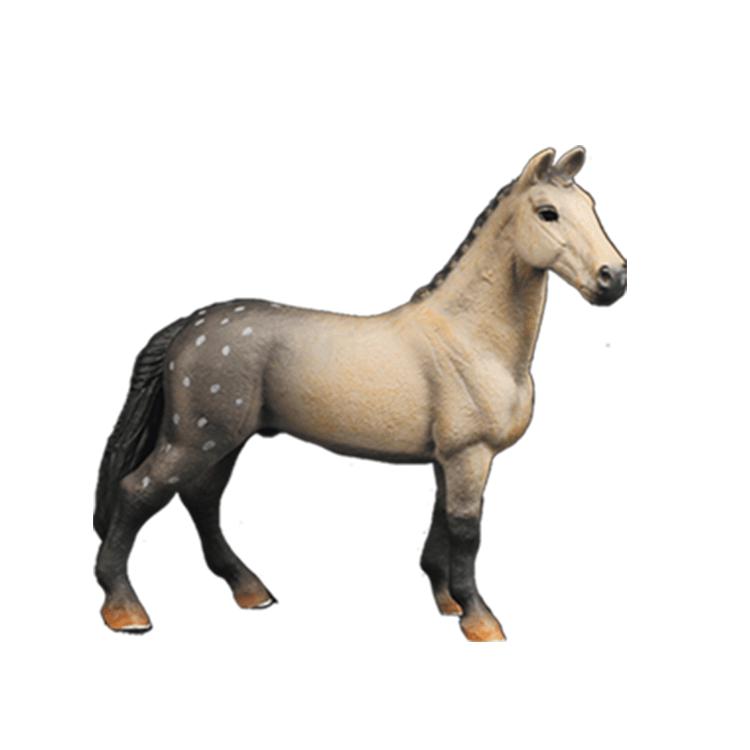 Cross-Border Quarter Horse White Pony Model Toy with Scene Accessories for Early Education