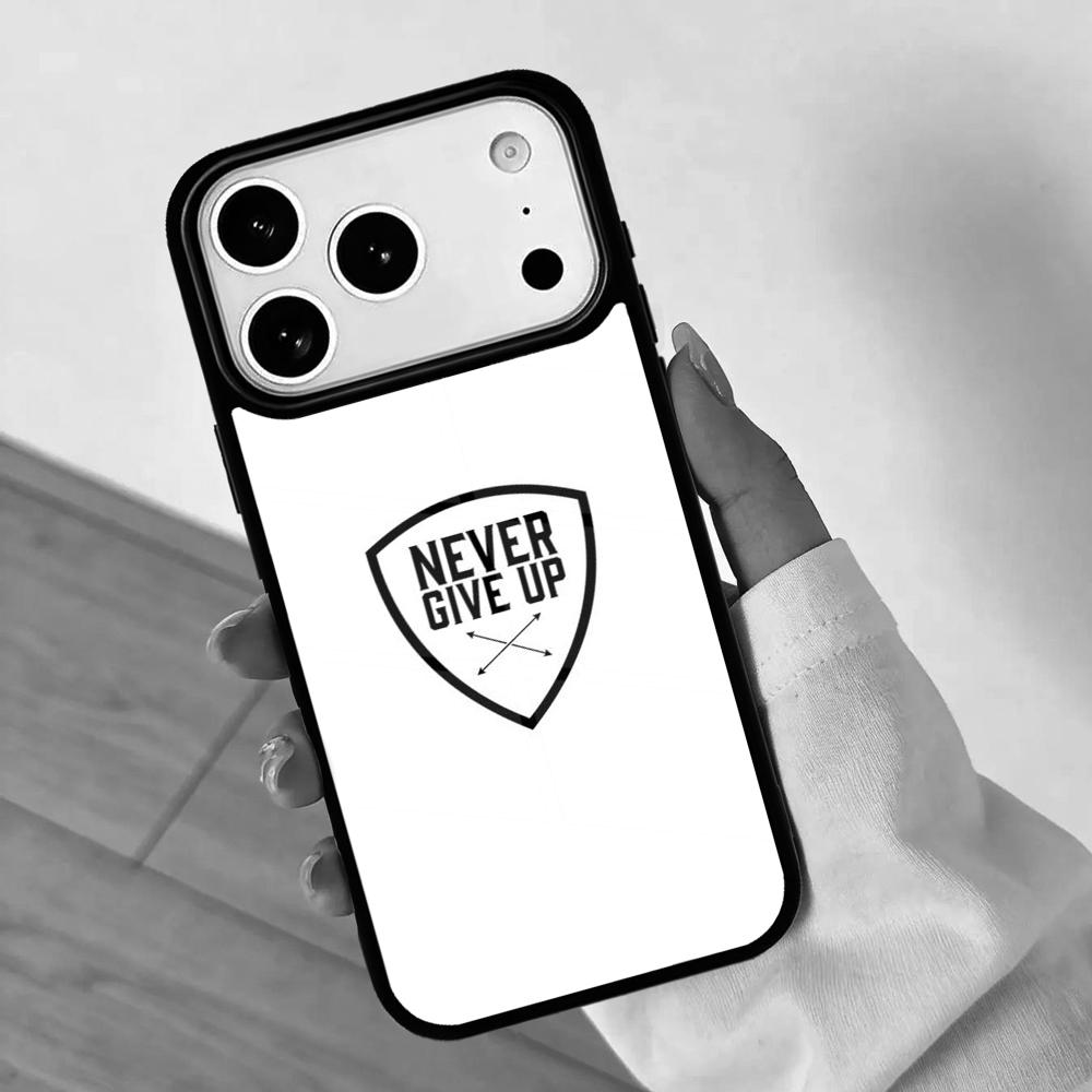 never give up Mobile Phone Case for IPhone 17 AIR 16pro Max 15 14 13 12 11 Bumper Cover