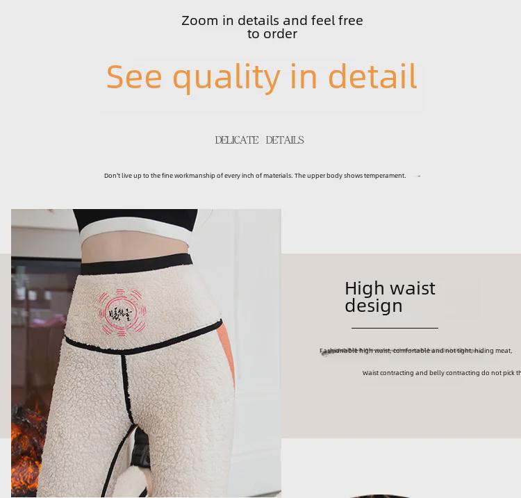 Dámské legíny s grafenovým samoohřevem a sametovou podšívkou: Teplé zimní žraločí kalhoty