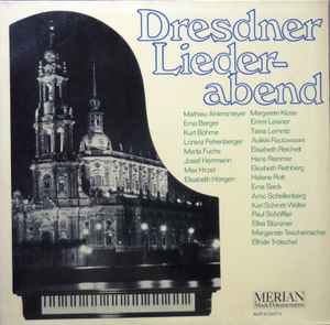 

LP Record VARIOUS Dresdner Liederabend 22226379 BASF 1975 Germany Classical Used