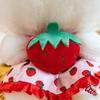 Animal strawberry kitten plush toy doll sitting strawberry cat doll children's school gift