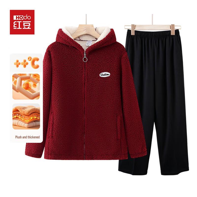 Giacca Felpata con Cappuccio Foderata in Pile da Donna Hodo