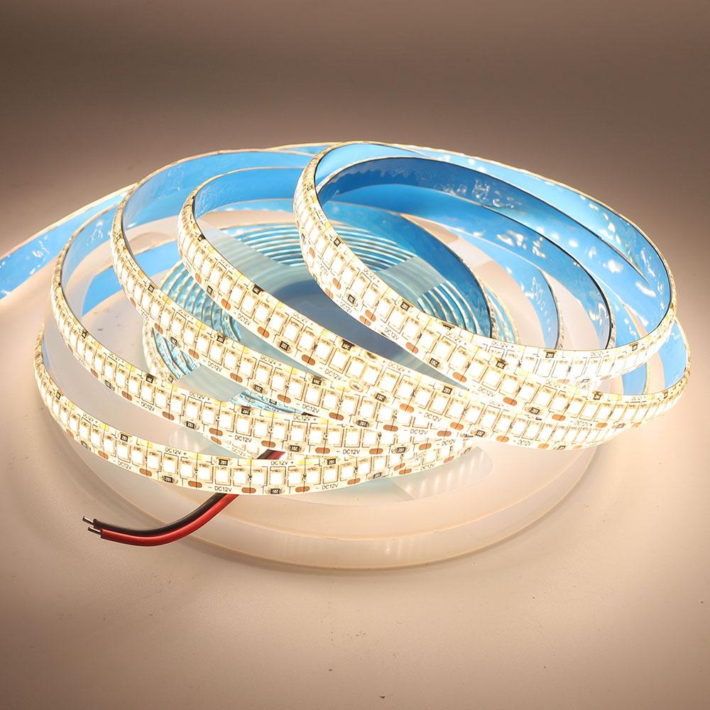 5m SMD 2835 LED-Streifenlicht DC 12V 60LED 120LED-Band Flexible LED-Leuchten Innenbeleuchtung für Heimdekoration Wasserdicht IP67