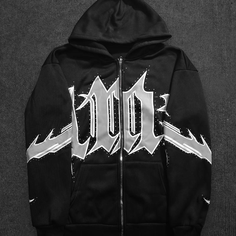 Autumn/Winter Y2K Street Trendy Cool Letter Printed Fashion Long Sleeve Warm Hoodie