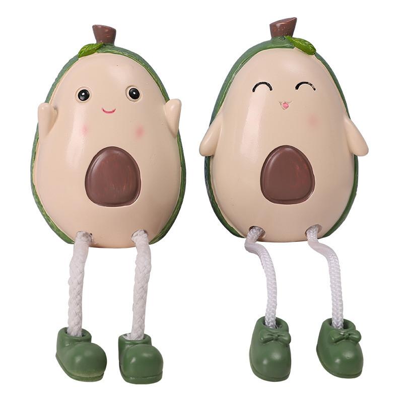 Feet Avocado Hanging Doll Ornament With Resin Material For Room Decor And Gifts