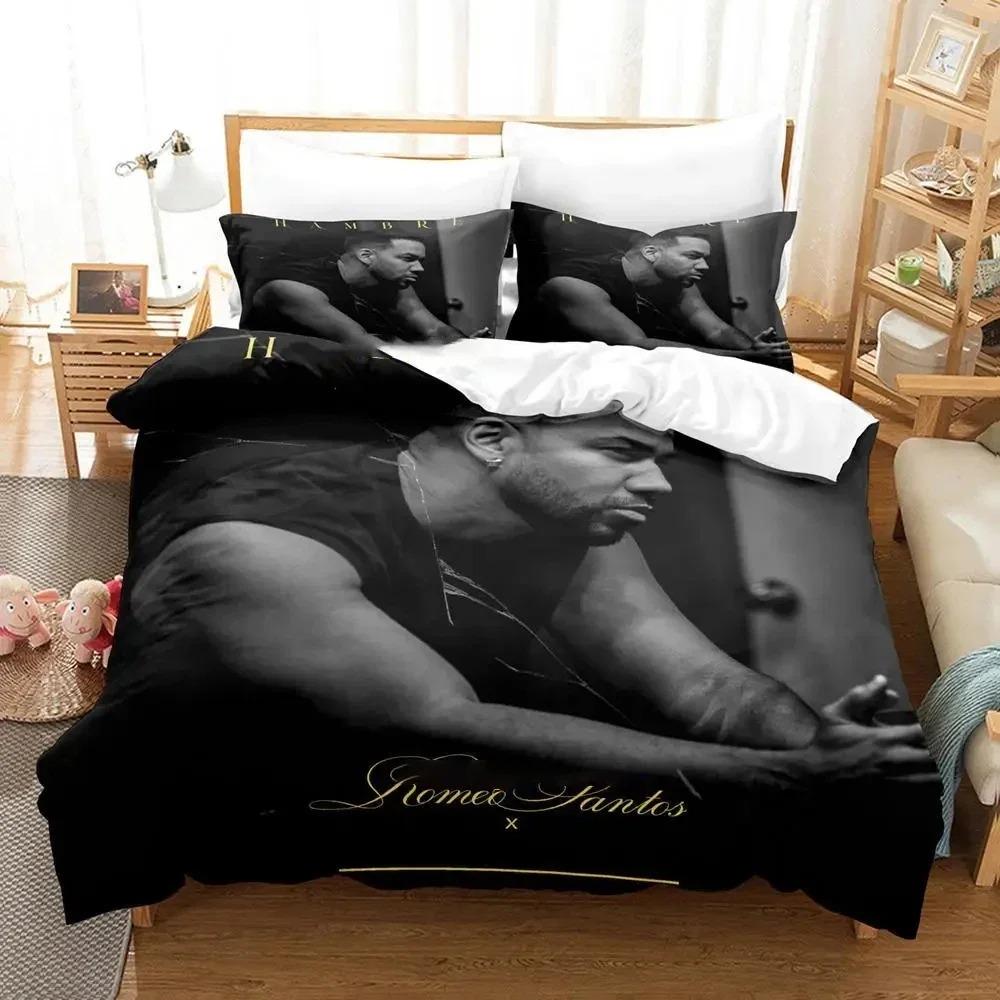3D Print Romeo Santos Bedding Set Duvet Cover Bed Set Quilt Cover Pillowcase Comforter King Queen Size Boys Adult Bedding Set