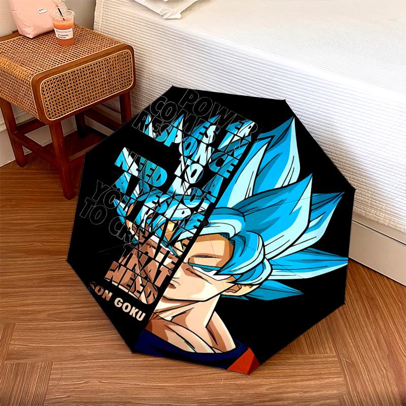 1 PC Automatic Folding Umbrella - Dragon Ball Super Pattern Portable Foldable Design With 8 Ribs Christmas Birthday Gifts