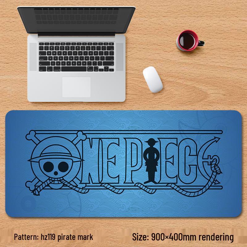 

Великий аніме килимок для миші One Piece Luffy Zoro для офісного столу 800x300mm 2mm