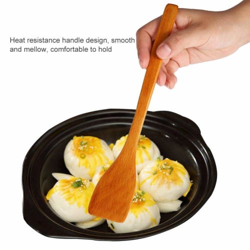 Awstroe Spatula, Practical Wooden Stick-Free Spatula for Baking, Deep Frying, and Cake Making (Light Color)
