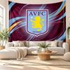 Aston Villa Football Wall Tapestry, Soft Fabric Wall Hanging, Decorative Backdrop For Bedroom Home Wall Art