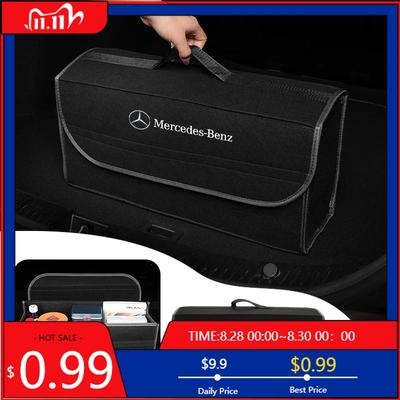 GLC GLB Car Storage Bag Folding Travel Tidying Box Trunk Tools Case For Mercedes Benz AMG GLC GLK GLE W206 W220 W205 W211 W203
