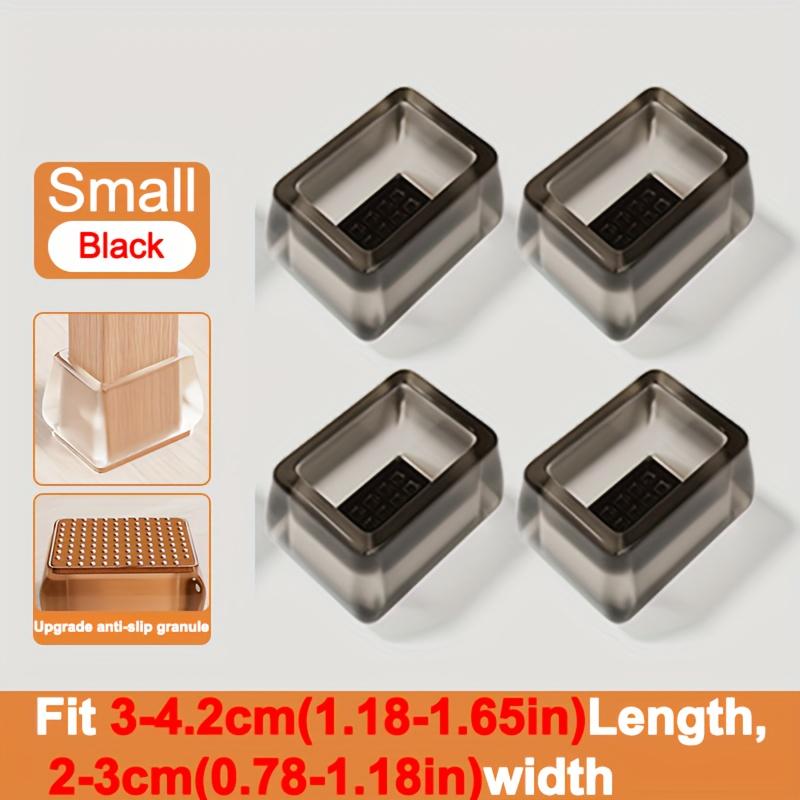 Upgrade Thick Super Wearproof Anti-Slip Granule Chair Leg Caps - Fit 0.79-1.18inch To 1.57-1.97inch Diameters and Widths - Plastic -Silent and Durable