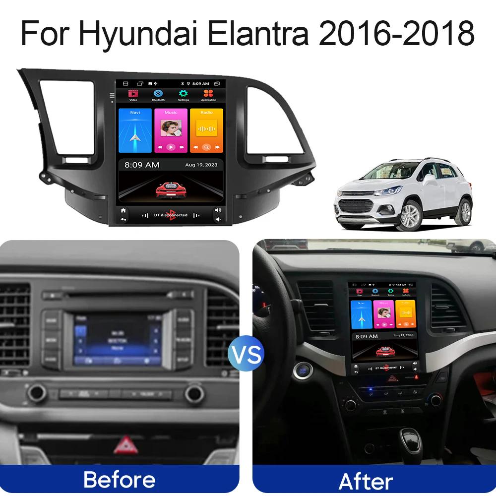 9.7 inch For Hyundai Elantra 2016-2018 Car Radio Android Auto GPS Navigation Multimedia Player Video Output 5G WIFI 2din DVD
