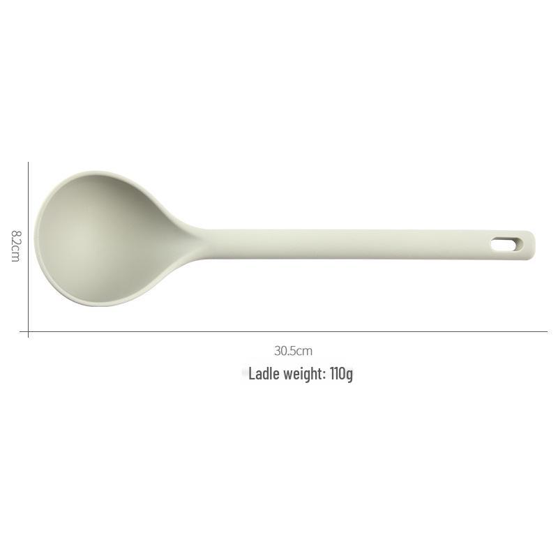 Korean Style Silicone Soup Ladle, High Heat Resistant Non-Stick Large Cooking Spoon