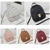 Mini Mochila Feminina Mochila de Couro PU Mochila Escolar Bolsa de Mão Bolsas de Ombro