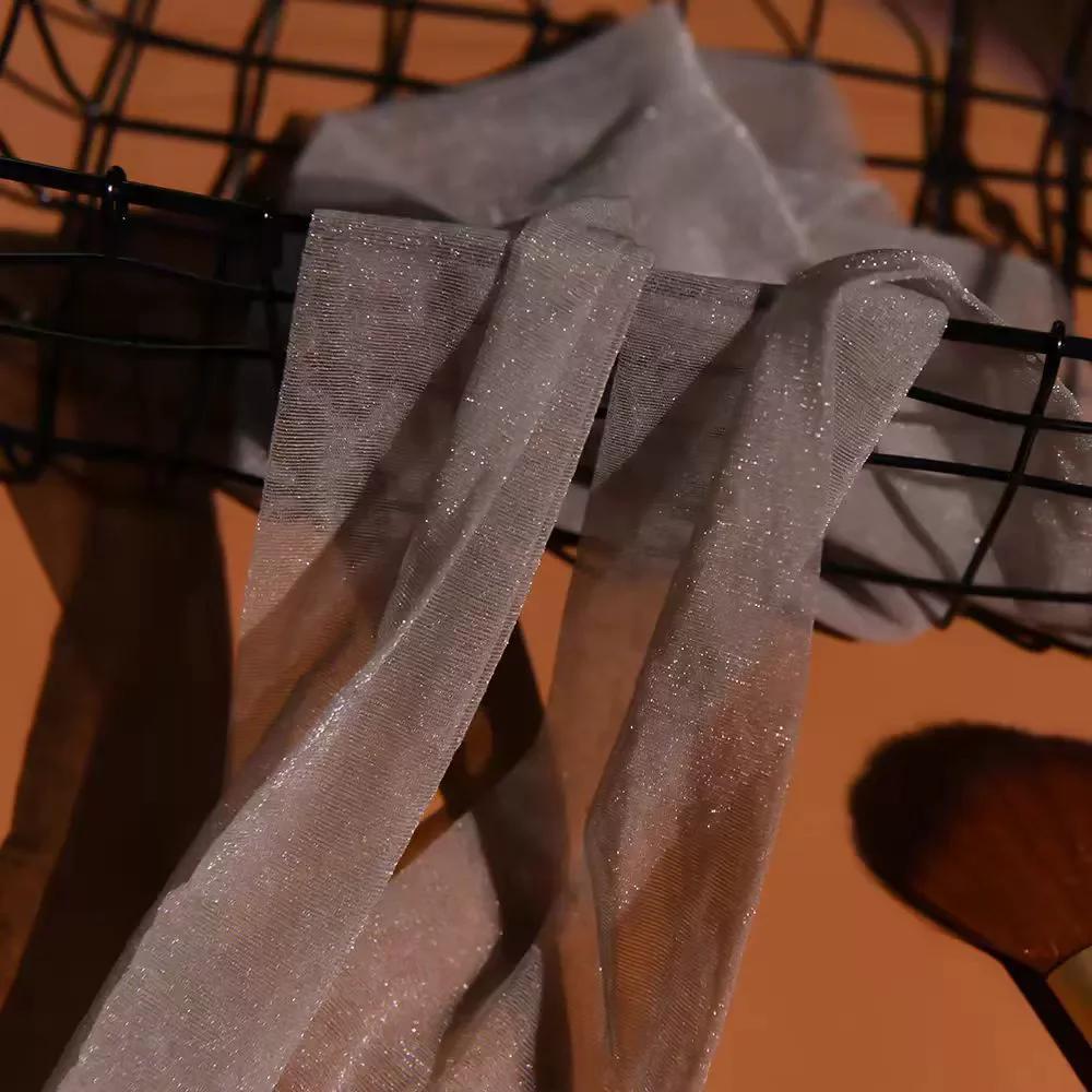 Sexy Black White Lolita Sweet Pearlescent Shiny Bling Bling Stockings Bottomed Pantyhose Japanese Stocking Hot Classic Tights