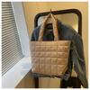 Large Capacity Solid Color Simple Versatile Women Single Shoulder Commuter Tote Bag