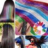 Aosiwig Long 24Inch Clip In Hair Extensions Colorful Natural Hair One Piece Fake False Hairpiece Accessories for Girls Women