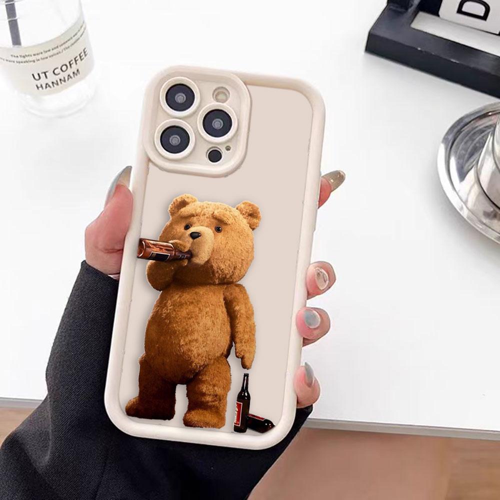 Cartoon T-Teddy Bear Cover Phone Case For Oneplus 11 10R 8T NORD CE 2 3 4 LITE ACE 2 3 Google PIXEL 7 8 7A 8A 9 Case Funda Capa