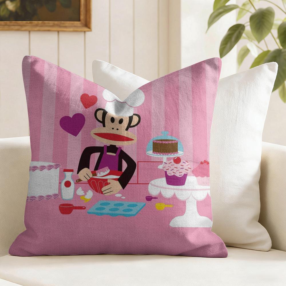 Funny PPaul FFrank Cushion Cover Eco Linen Pillow Case DoubleSided Print Breathable Durable Zipper Home Decor Gift