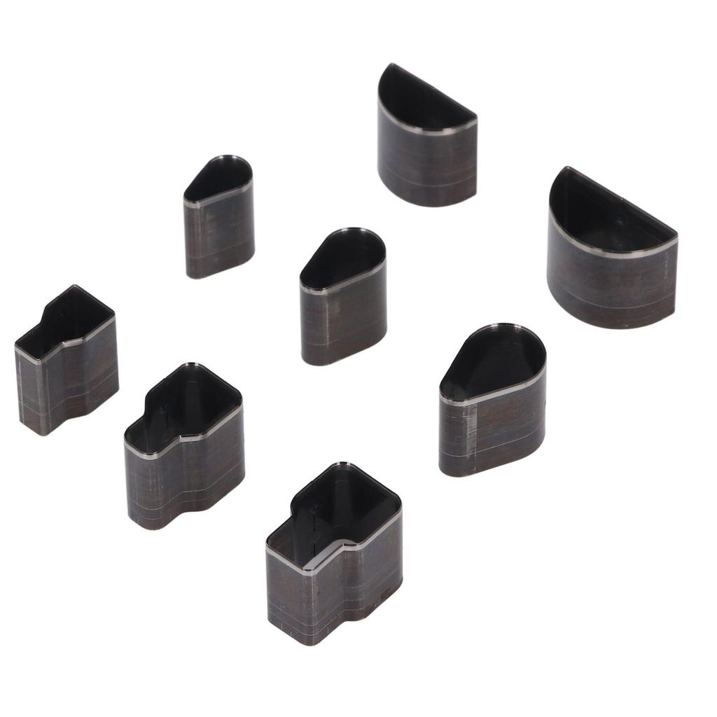 8Pcs Leather Cutting Die Set Oval Semicircle Quadrate Waterdrop Shaped Manual Punching Molding