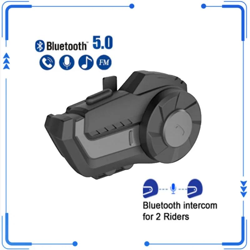 

Мотоциклетная гарнитура для шлема 800 м Двойной Bluetooth-интерком Подходит для связи во время езды Мотоциклетный стереоинтерком