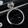 Silver Women Wedding Moissanite Engagement 1ct Moissanite Diamond Tarnish Free Waterproof Jewelry