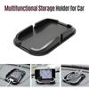 Car Phone Holder Silione Anti-skid Multifunction Phone Stand Mat for Dashboard Multi-purpose Car Storage Holder for Smartphones GPS Devices Glasses Li