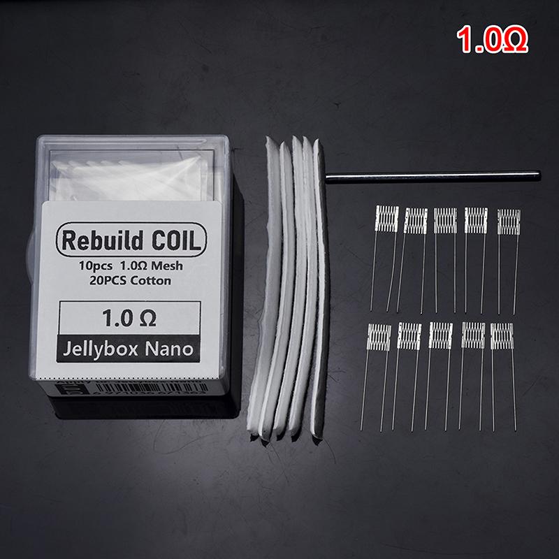 Diy Tool Rebuild Kit Mesh Coil Resistance Wire 0.6/1.0Ohm For Jellybox Nano