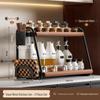 UOSO Bamboo Pull-Out Kitchen Countertop Spice Rack
