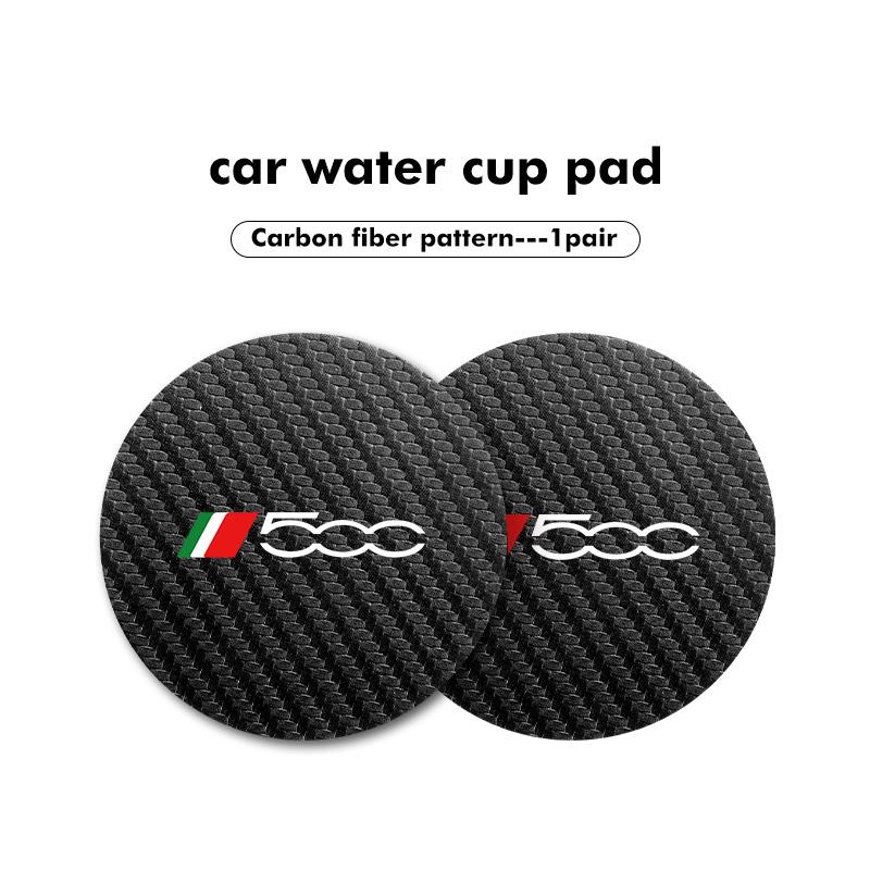 Car Cup Holder Coaster Non-Slip Silent Pad Auto Accessories For Fiat FR Abarth 500 Bravo Viaggio Linea Sedici Siena
