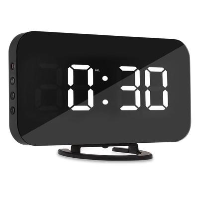 Reloj de Mesa Digital LED con Alarma Brillo Ajustable Para Hogar Oficina Hotel Sensor de Luz USB Reloj Digital Moderno