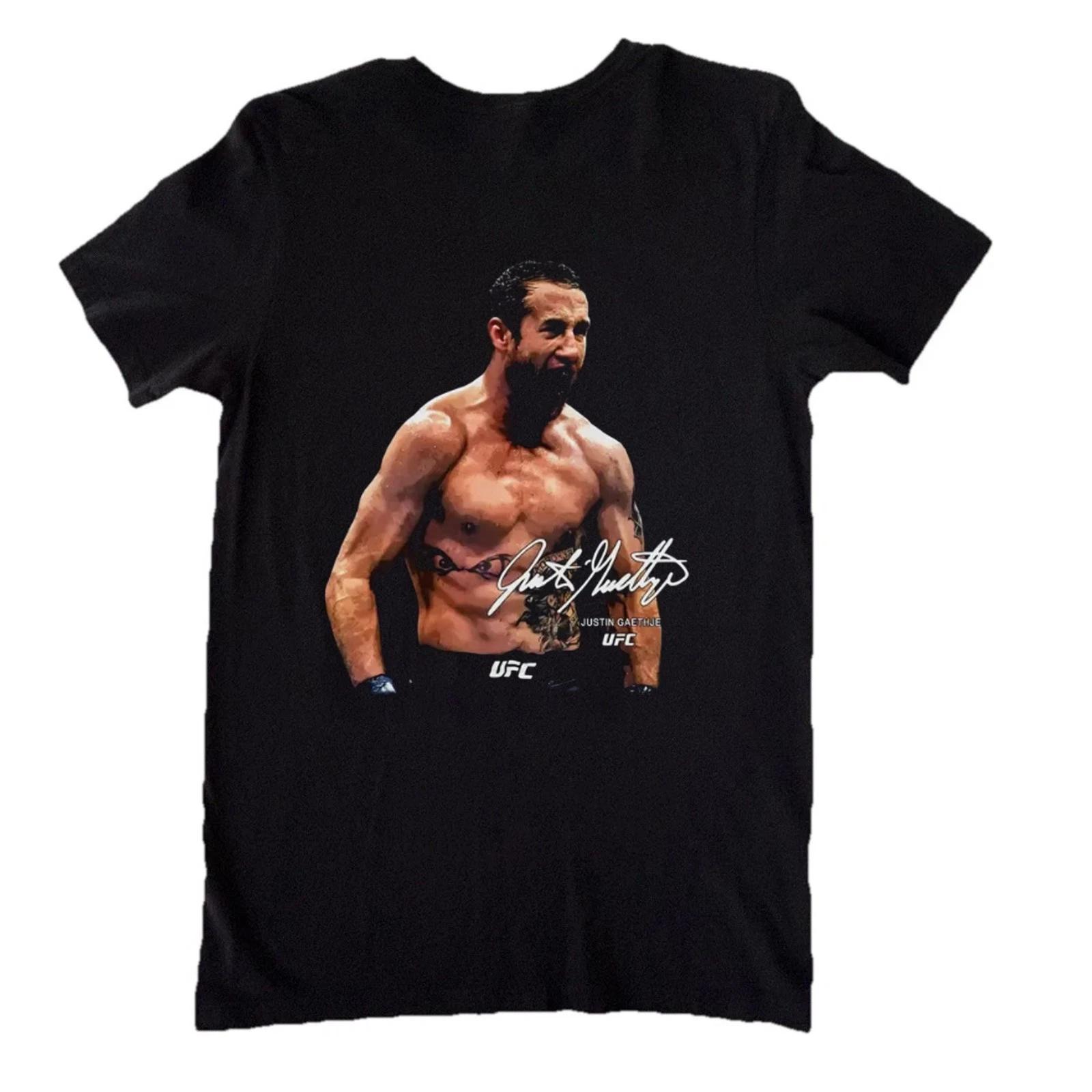 Justin Gaethje Vintage Combat Sports Fan Graphic Tee S