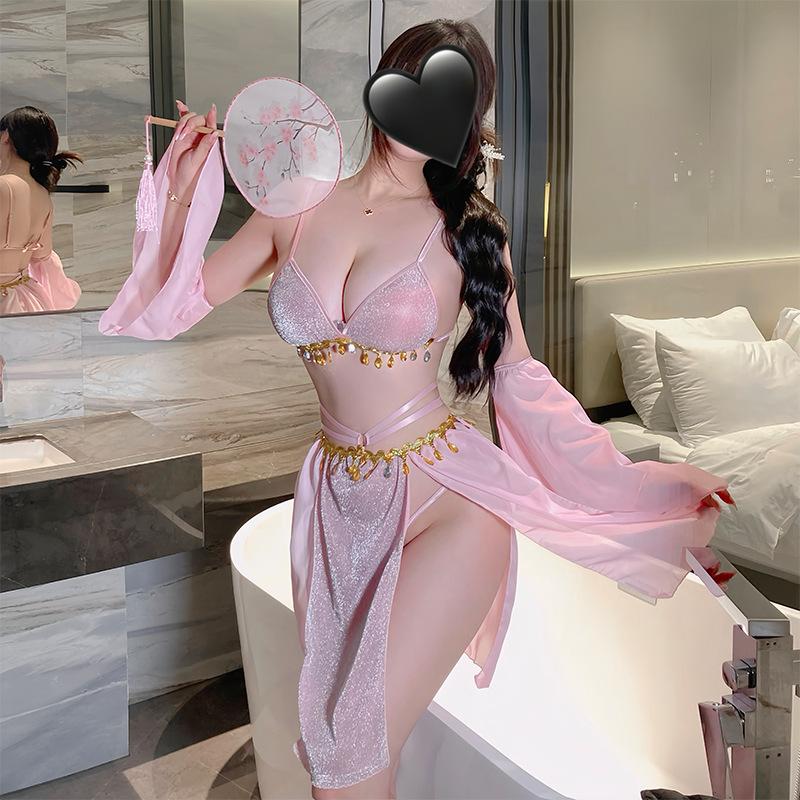 Wind Guochao Ancient Wind Exotic Wind Dunhuang Flying Dance Uniform Sex Underwear Sexy Hanfu Pajamas
