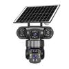 Panoramic 360-degree Three-screen Wireless Smart wifi/4G Solar Camera