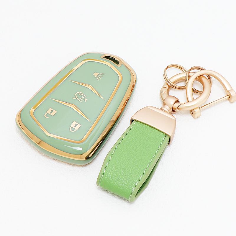 4 Buttons Tpu Keyless Car Key Cover Case Auto Keychain For Cadillac Escalade Esv Xt5 Xt4 Xt6 Ct5 Ct6 Ct4 Xts Accessories